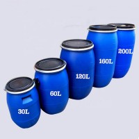 200l Hdpe Blue Open Top Plastic Drum /plastic Barrel 120 Litre Hdpe Open Top Blue Plastic Drum